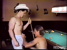 Gays playing billiard their way