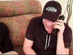 Two hot boys and a lady