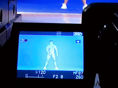 Muscleman in bluebox