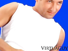 Nicolas stripping and posing