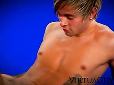 Touching his tight body