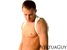 Sporty Alexi shows his goods