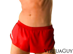 Sporty Alexi shows his goods