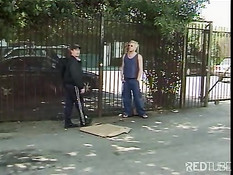 Gays in leather playing with their dicks