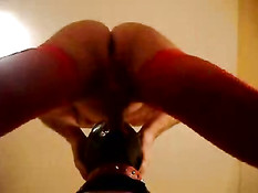 Fucking a latex-face