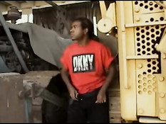 Wanking under a bridge