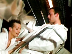 Working hard on cock