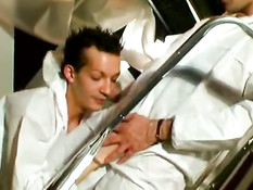 Working hard on cock