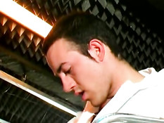 Working hard on cock