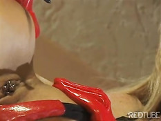 Busty slave won't forget this fuck