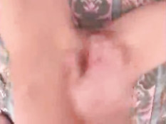 Chick getting facialized