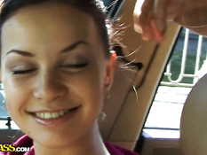 Весёлая девушка из Санкт-Петербурга оттрахана на порно кастинге