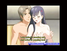 Аниме девка с большой грудью занимается сексом в позе наездницы