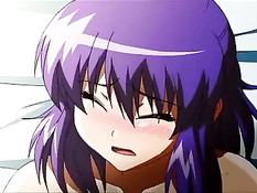 Хентай девчонка соблазняет мальчишку своими большими сиськами