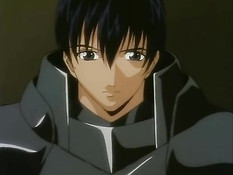 Парень в чёрном плаще лижет киску и ебёт рыжую аниме женщину