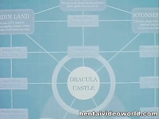 Парень в чёрном плаще лижет киску и ебёт рыжую аниме женщину