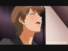 Хентай мамочка отсасывает член и трахается с собственным сыном