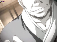 Счастливый паренёк у водопада трахается с тремя хентай девками