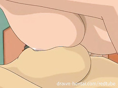 Лесбийский секс двух горячих девчонок в аниме сериале Футурама