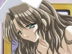 Хентай лесбиянка трётся сиськами об грудь и лижет киску подруге