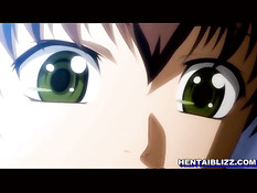 Сиськастая хентай подружка подрочила грудью и получила сперму