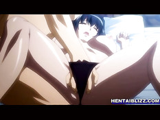 Сиськастая хентай подружка подрочила грудью и получила сперму