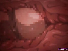 Парень отодрал раком и залил спермой беременную хентай женщину