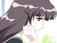 Мужик разорвал лифчик хентай девчонке и засадил в неё свой член