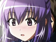 В битком забитом вагоне метро парень оттрахал раком хентай девку