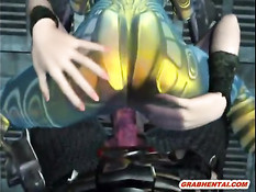 Две странные 3d девушки занимаются сексом с железным человеком