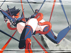 Развратная хентай пародия на популярный аниме сериал Kill La Kill