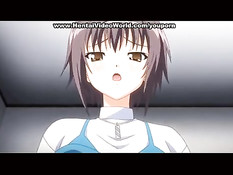 Хентай девушка запрыгнула на кровать и села на член после минета