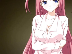 Парень занимается любовью с аниме подругой с розовыми волосами