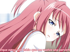 Парень занимается любовью с аниме подругой с розовыми волосами