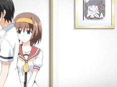 Парень занимается любовью с аниме подругой с розовыми волосами