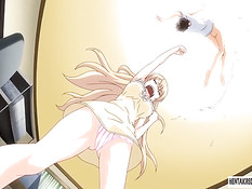 Похотливые ребята связывают хентай девчонок и трахают в киску