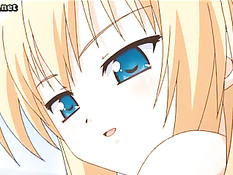 Светловолосая аниме девка сосёт в позе 69, а парень лижет киску