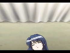 Парень лижет соски и трахает аниме девушку с голубыми волосами