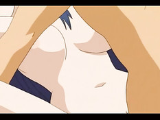 Парень лижет соски и трахает аниме девушку с голубыми волосами