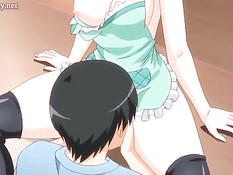 Аниме малышке делают куннилингус и вставляют член в бритую писю