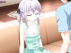 Аниме малышке делают куннилингус и вставляют член в бритую писю