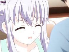 Аниме малышке делают куннилингус и вставляют член в бритую писю