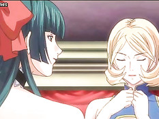 Сисястые хентай транссексуалы втроём занимаются анальным сексом