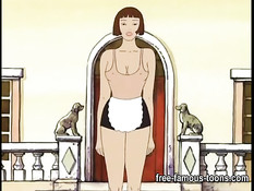 Три аниме девушки в лагере ночью занимаются лесбийским сексом