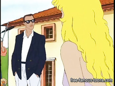 Три аниме девушки в лагере ночью занимаются лесбийским сексом