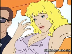 Три аниме девушки в лагере ночью занимаются лесбийским сексом