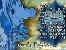 Аниме брюнетка отсосала официанту и запрыгнула на большой член