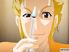 Похотливые ребята в комнате связали и оттрахали хентай девчонок