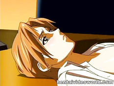 Возбуждённый шеф оттрахал на столе сексуальную хентай девушку