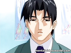 Возбуждённый шеф оттрахал на столе сексуальную хентай девушку